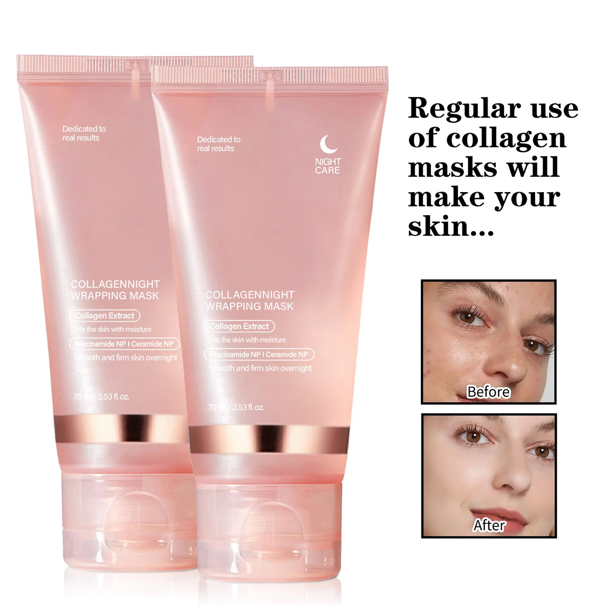 Collagen Night Wrap Mask – Wake Up to Glowing Transform your nightly skincare routine with our Collagen Night Wrap Mask