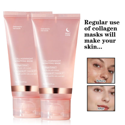 Collagen Night Wrap Mask – Wake Up to Glowing Transform your nightly skincare routine with our Collagen Night Wrap Mask