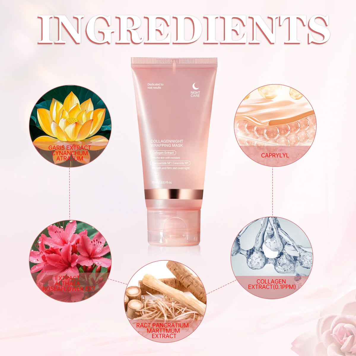 Collagen Night Wrap Mask – Wake Up to Glowing Transform your nightly skincare routine with our Collagen Night Wrap Mask