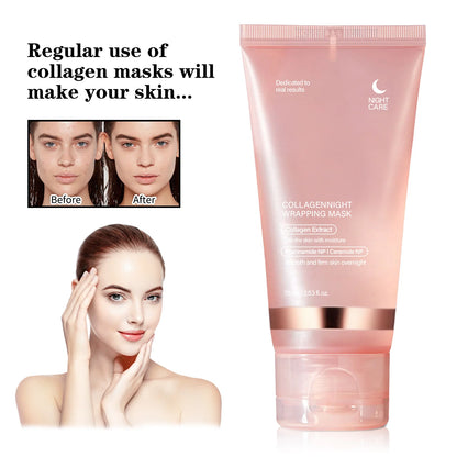 Collagen Night Wrap Mask – Wake Up to Glowing Transform your nightly skincare routine with our Collagen Night Wrap Mask